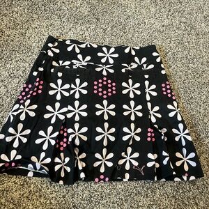 Retro Puma Floral Black and Pink Skirt
